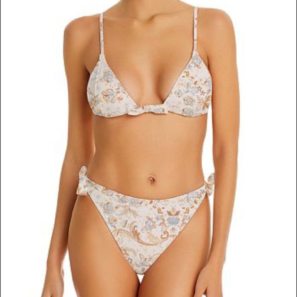 WE WORE WHAT X Onia Antique Rug print bikini